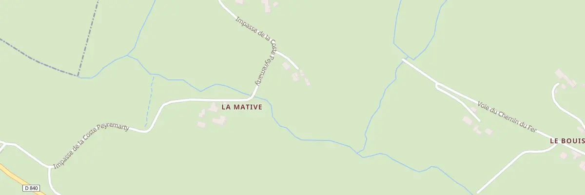 Plan du 5265 La Coste Peyre Marty à Auzits