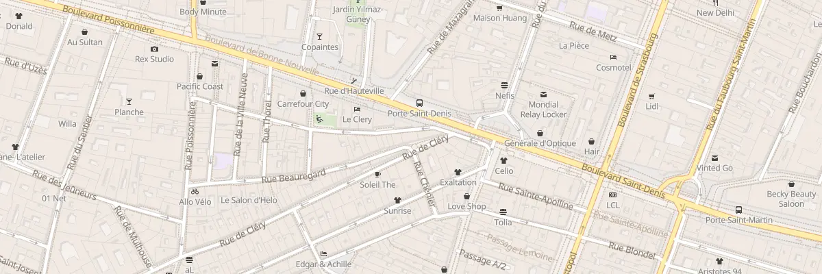 Plan du 39 Rue Beauregard à Paris 2e Arrondissement