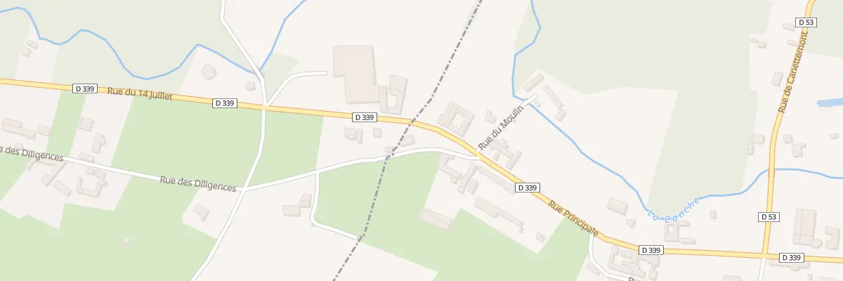 Plan du 74 Rue Principale à Rebreuve-sur-Canche