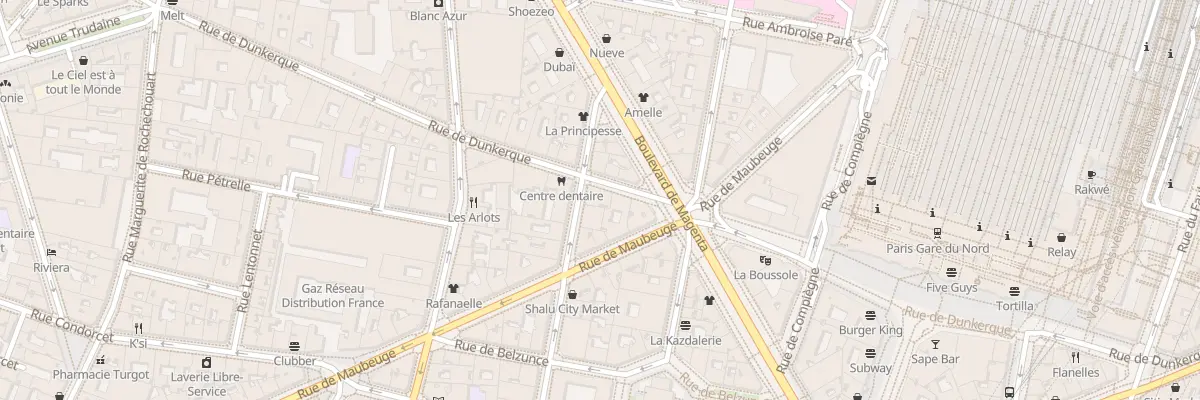 Plan du 39 Rue de Dunkerque à Paris 10e Arrondissement