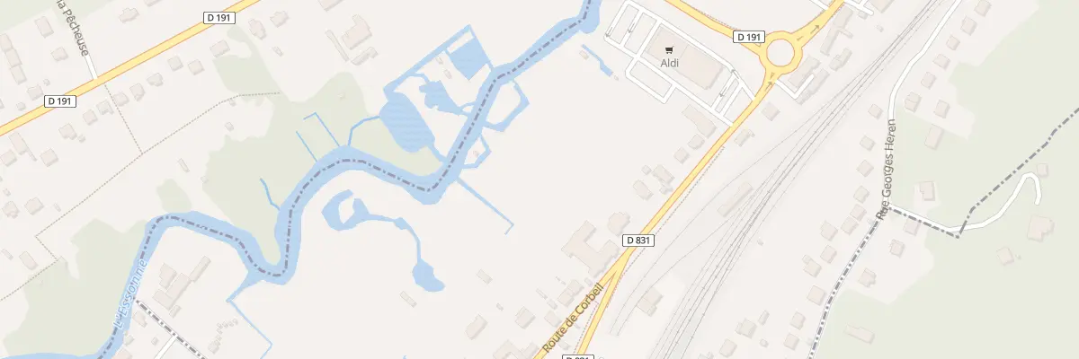 Plan du 21B Rte de Corbeil à Baulne
