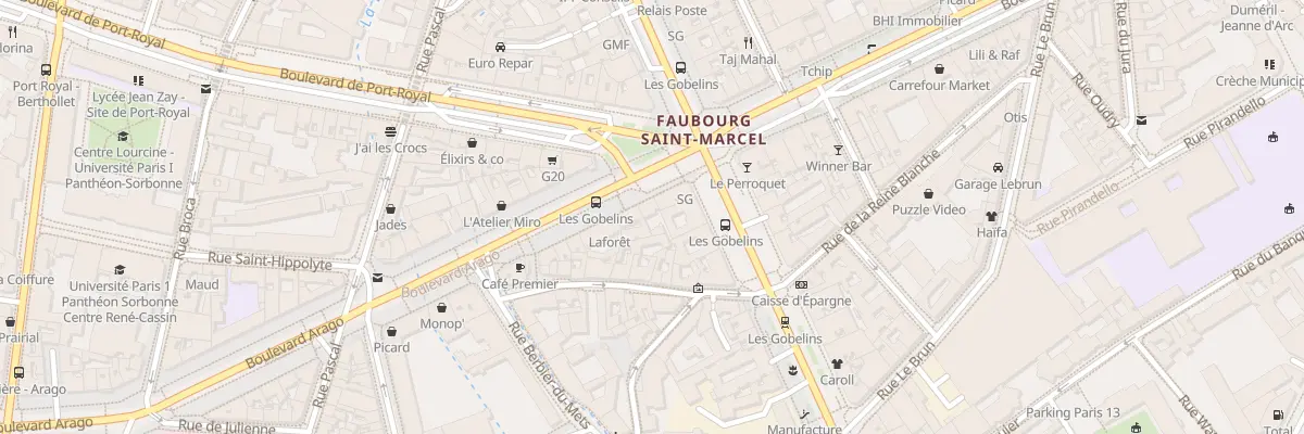 Plan du 3 Bd Arago à Paris 13e Arrondissement