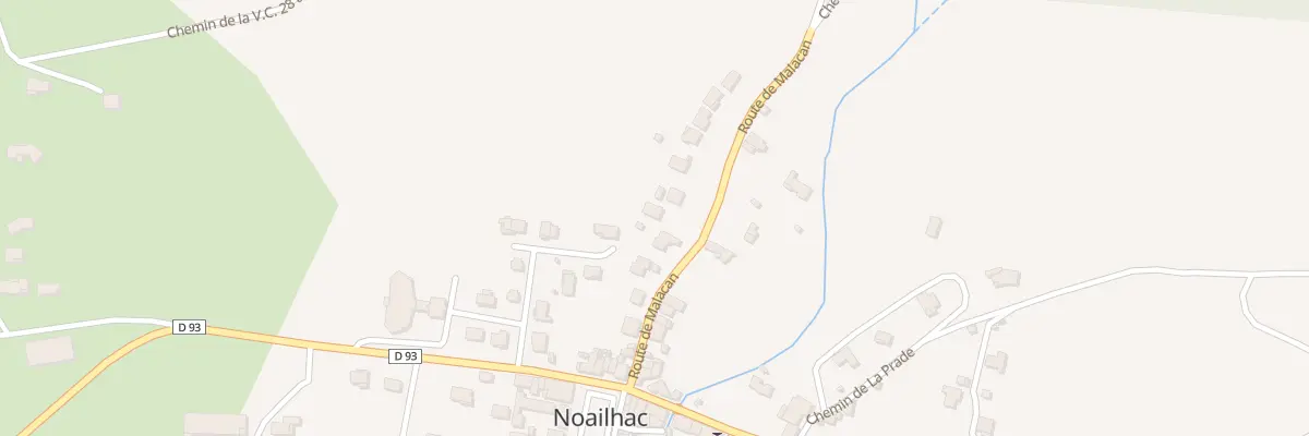 Plan du 12 Rte de Malacan à Noailhac