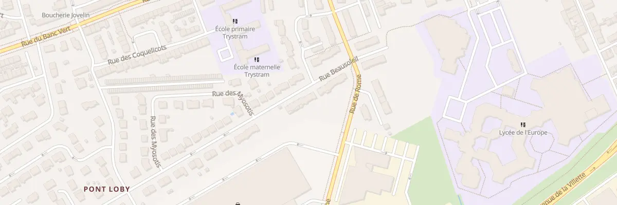 Plan du 804 Rue Beausoleil à Dunkerque