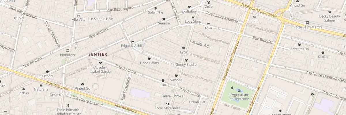 Plan du 249 Rue Saint-Denis à Paris 2e Arrondissement