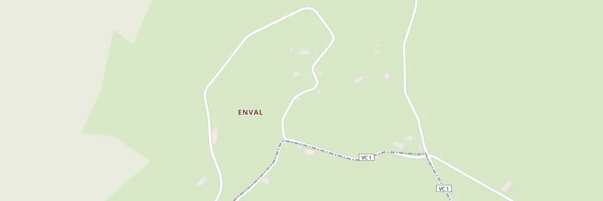 Plan du 17 Enval à Liginiac