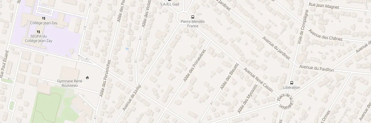 Plan du 12 All des Primeveres à Morsang-sur-Orge