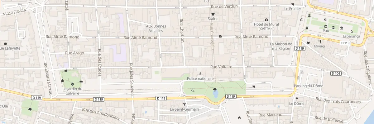 Plan du 2 Rue Chartran à Carcassonne