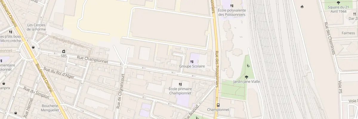 Plan du 5 Imp Massonnet à Paris 18e Arrondissement