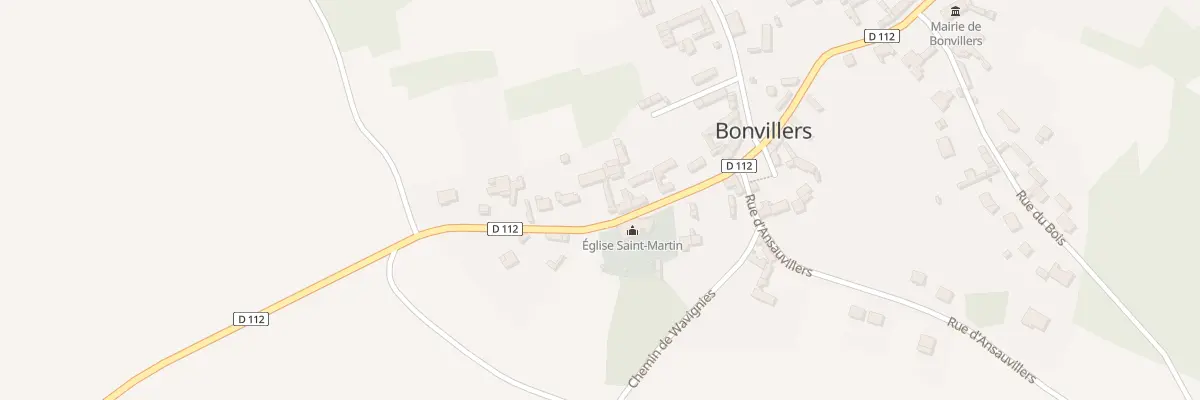 Plan du 13 Rue de l’Eglise à Bonvillers