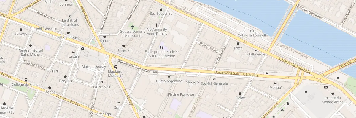 Plan du 34 Bd Saint-Germain à Paris 5e Arrondissement