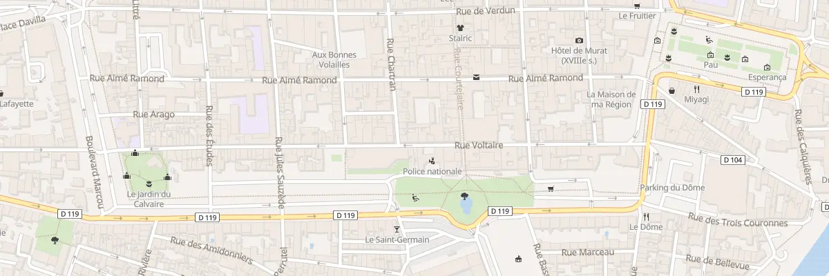 Plan du 44 Rue Voltaire à Carcassonne