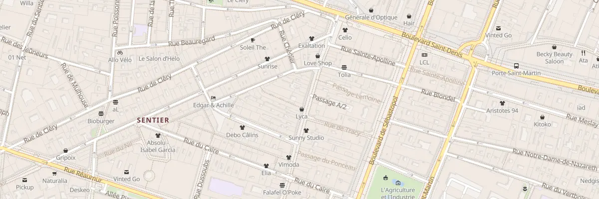 Plan du 265 Rue Saint-Denis à Paris 2e Arrondissement