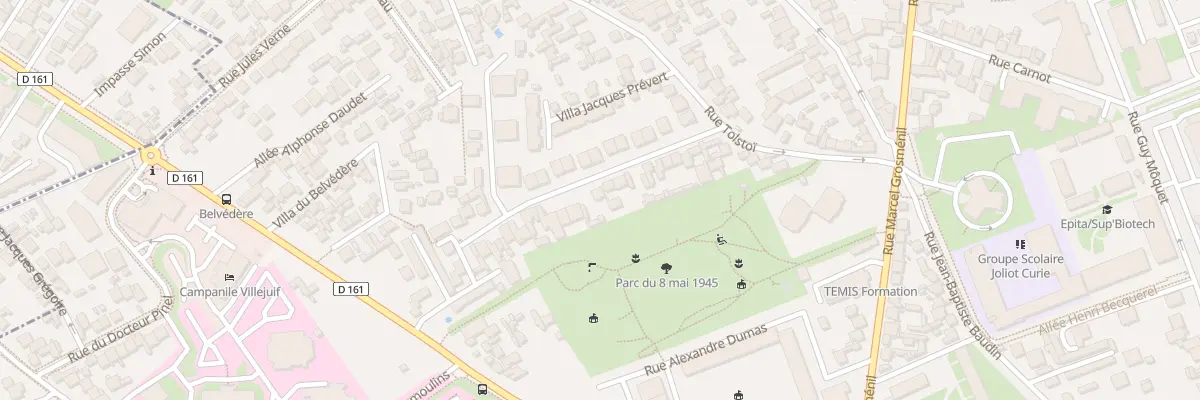 Plan du 23 Imp Octave Mirbeau à Villejuif