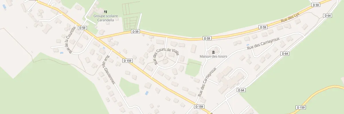 Plan du 6 Rue des Cours de Vialle à Crandelles