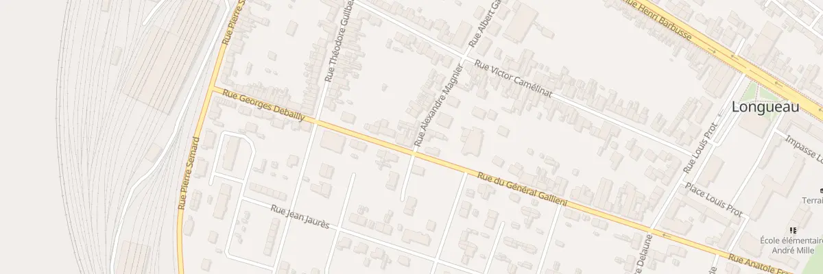 Plan du 7 Rue du Général Galliéni à Longueau