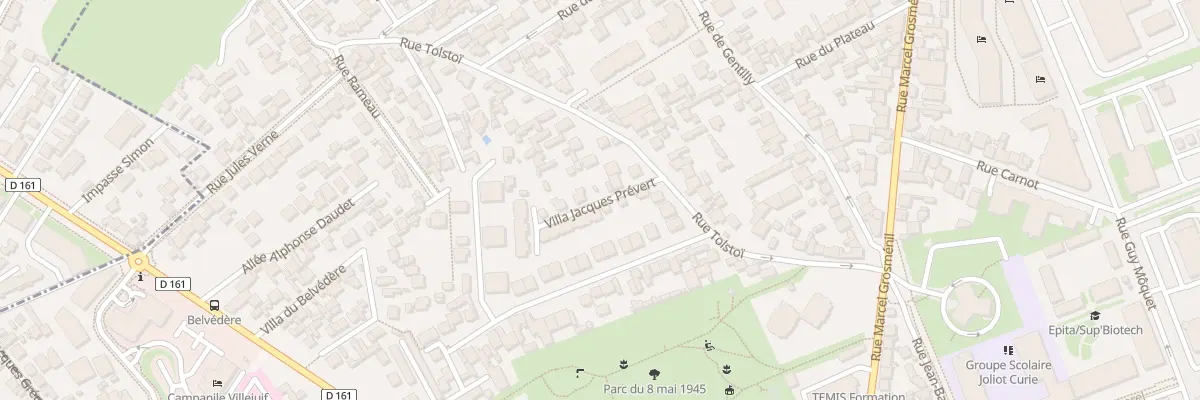 Plan du 16 Vla Jacques Prévert à Villejuif