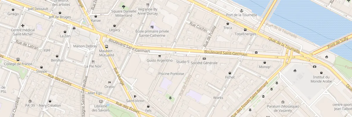 Plan du 31 Bd Saint-Germain à Paris 5e Arrondissement
