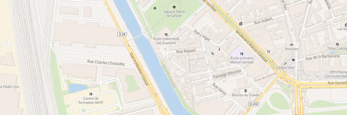 Plan du 1 Rue Samson à Saint-Denis