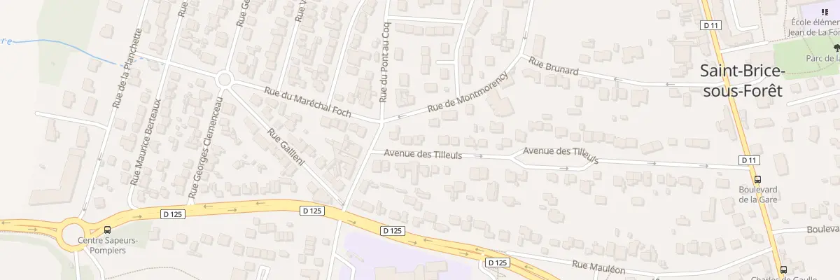 Plan du 50 Av des Tilleuls à Saint-Brice-sous-Forêt