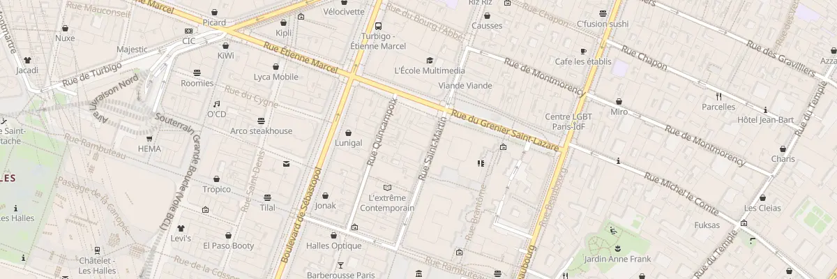 Plan du 177 Rue Saint-Martin à Paris 3e Arrondissement