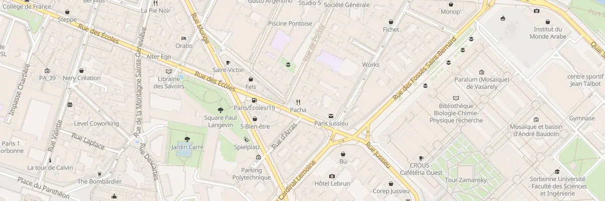 Plan du 4B Rue des Écoles à Paris 5e Arrondissement