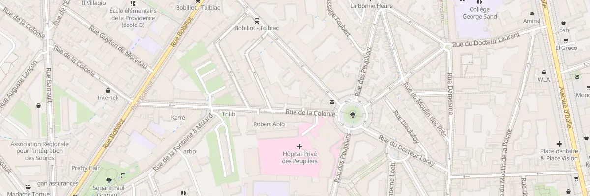 Plan du 71 Rue de la Colonie à Paris 13e Arrondissement