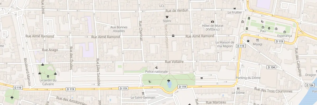 Plan du 38 Rue Voltaire à Carcassonne