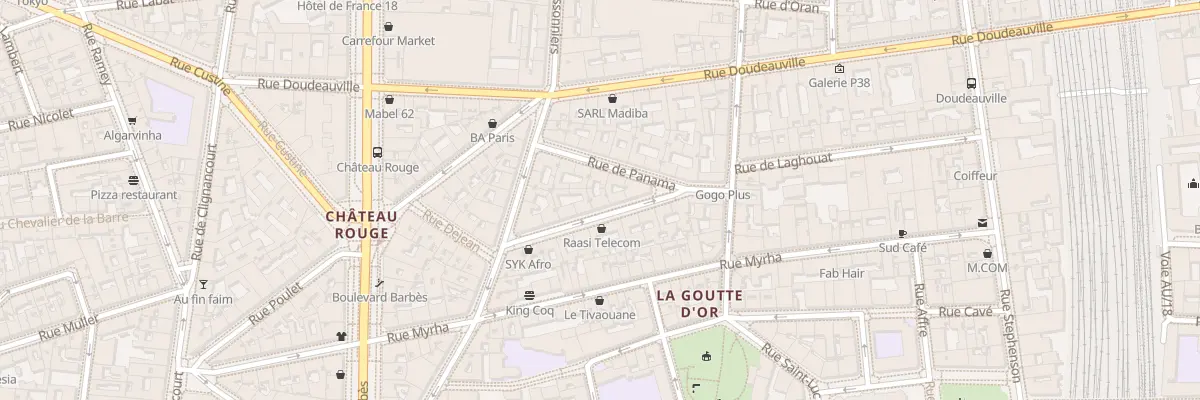 Plan du 6 Rue de Suez à Paris 18e Arrondissement