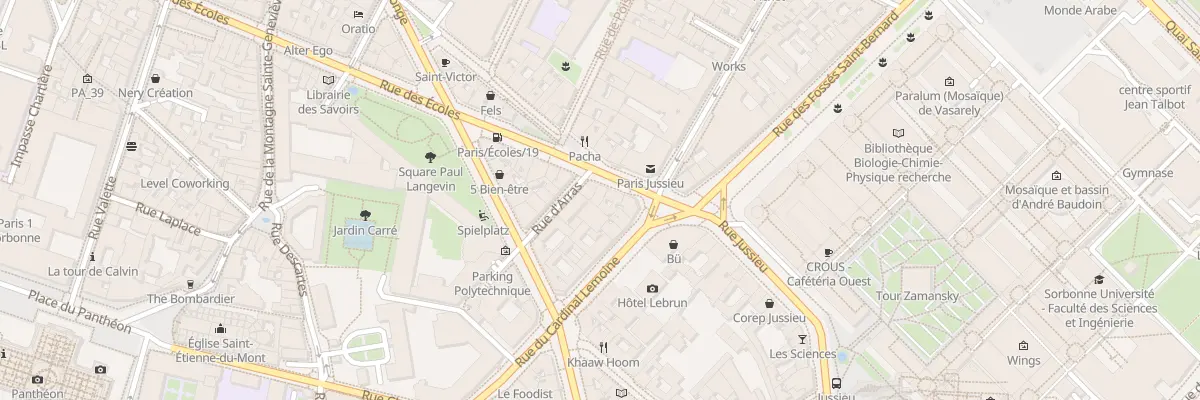 Plan du 5 Rue des Écoles à Paris 5e Arrondissement