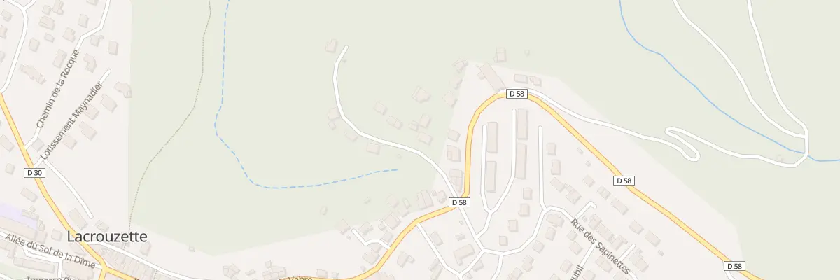 Plan du 55 Rte de Vabre à Lacrouzette