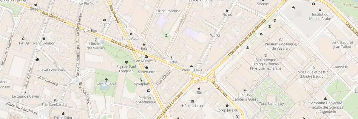 Plan du 4 Rue des Écoles à Paris 5e Arrondissement