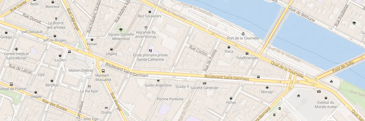Plan du 9 Rue de Pontoise à Paris 5e Arrondissement