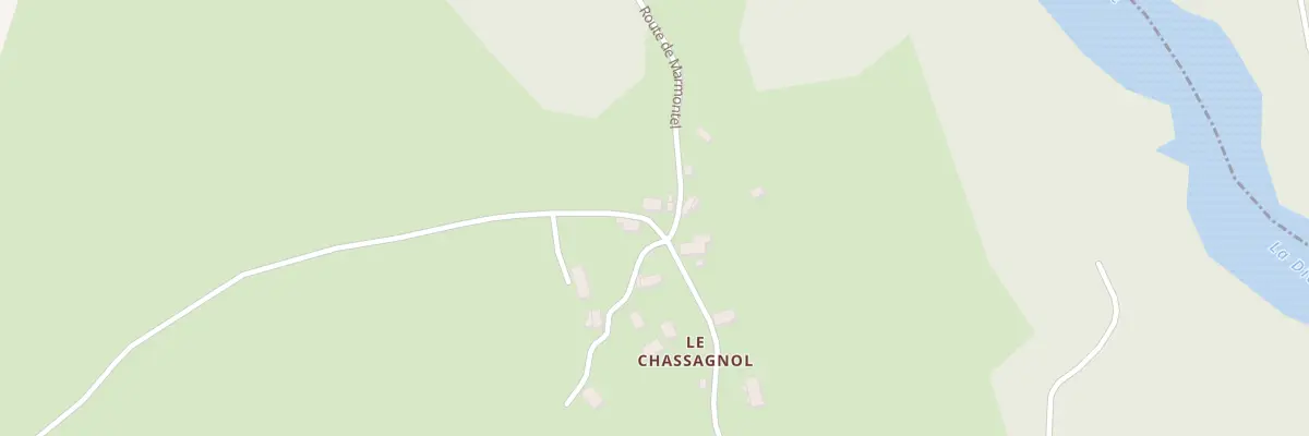 Plan du 1 Le Chassagnol à Saint-Étienne-la-Geneste