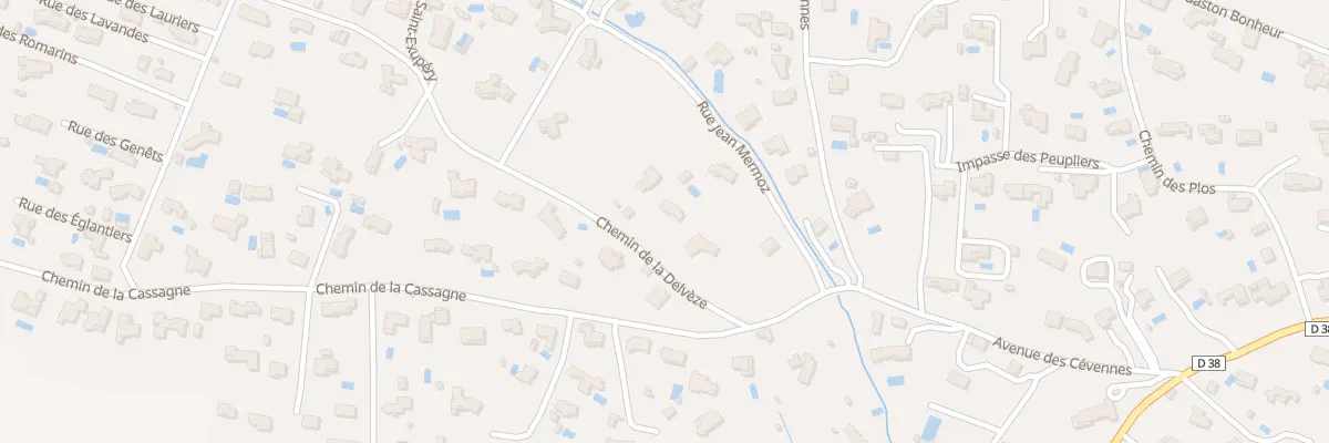 Plan du 84 Che de la Delvèze à Villemoustaussou