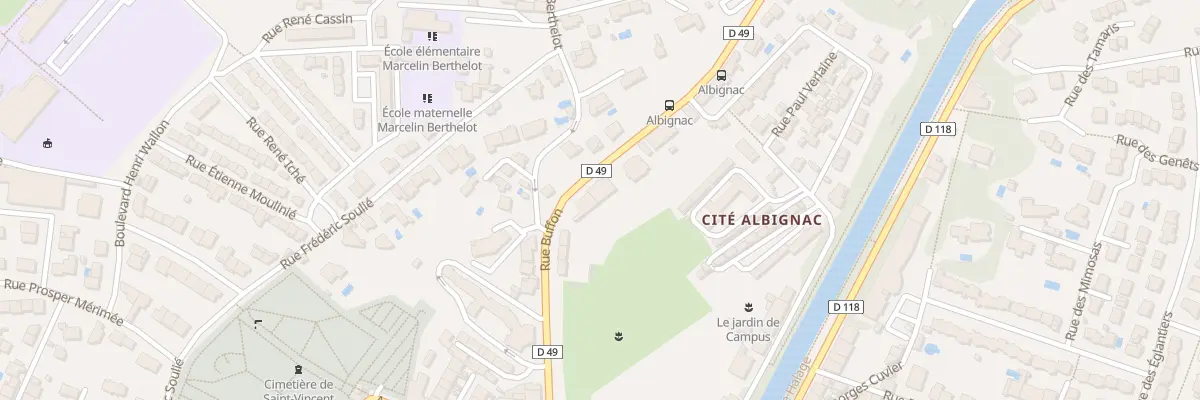 Plan du 32 Rue Buffon à Carcassonne