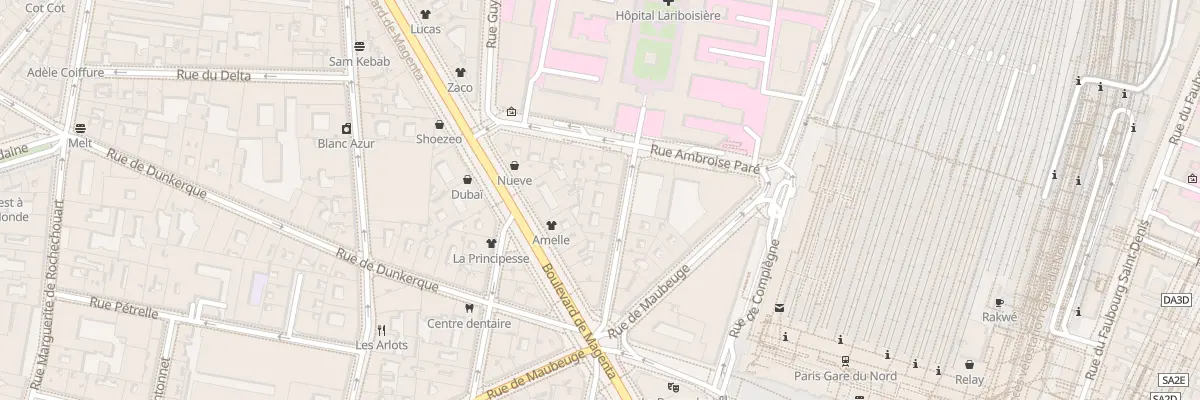 Plan du 23 Rue Saint-Vincent de Paul à Paris 10e Arrondissement