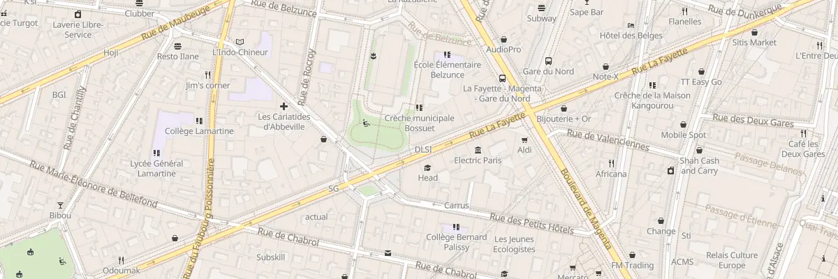 Plan du 111 Rue la Fayette à Paris 10e Arrondissement