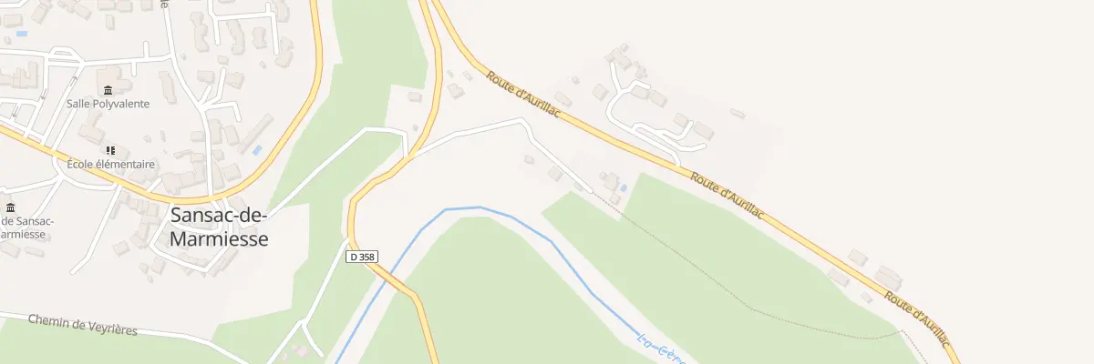 Plan du 2 Che de Guinou à Sansac-de-Marmiesse