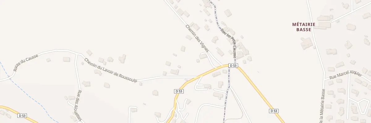 Plan du 2B Che du Lavoir de Roussoulp à Aiguefonde