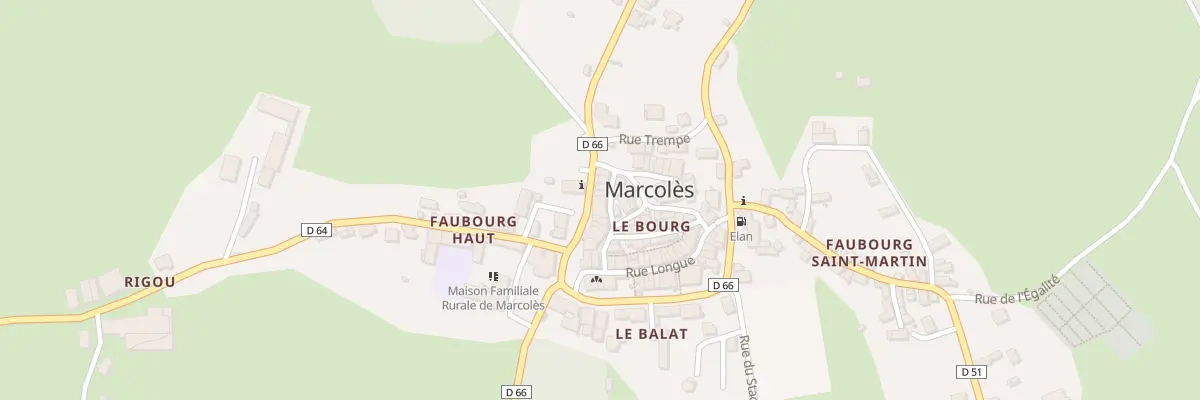 Plan du 5082 Le Bourg à Marcolès