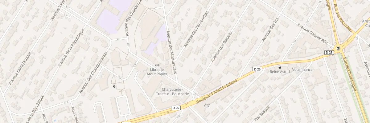 Plan du 2 Av des Pervenches à Savigny-sur-Orge