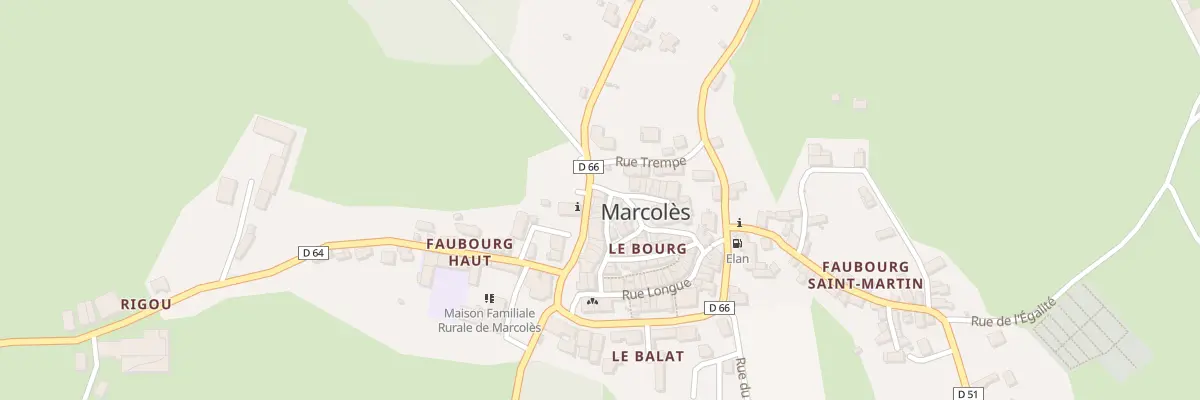 Plan du 5079 Le Bourg à Marcolès