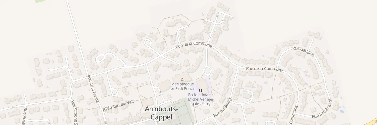 Plan du 4 Sq Bourvil à Armbouts-Cappel
