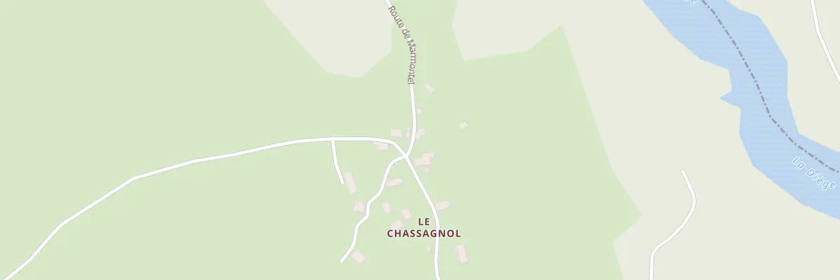 Plan du 5036 Au Chassagnol à Saint-Étienne-la-Geneste
