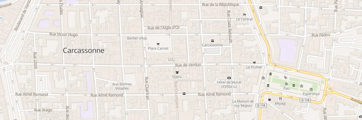 Plan du 38 Rue de Verdun à Carcassonne