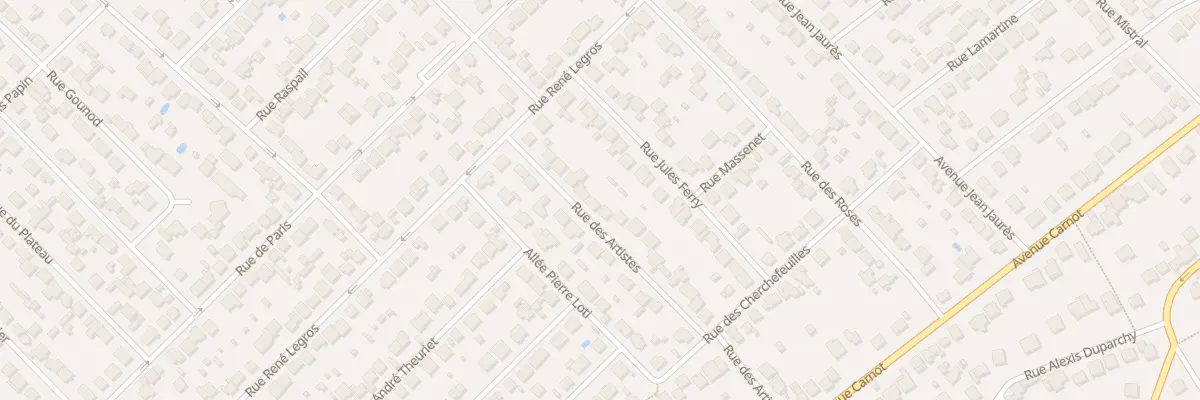 Plan du 30 Rue des Artistes à Savigny-sur-Orge