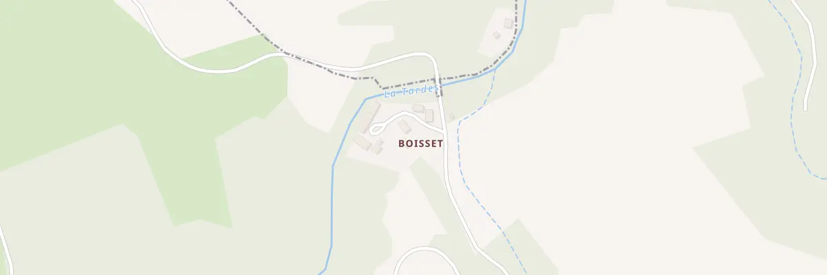 Plan du 7 Boisset à Tardes