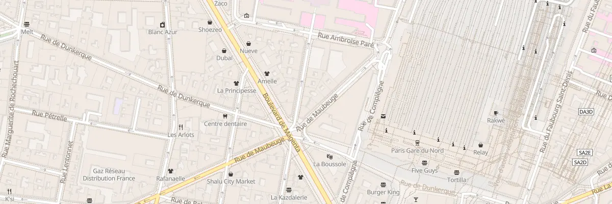 Plan du 16 Rue Saint-Vincent de Paul à Paris 10e Arrondissement