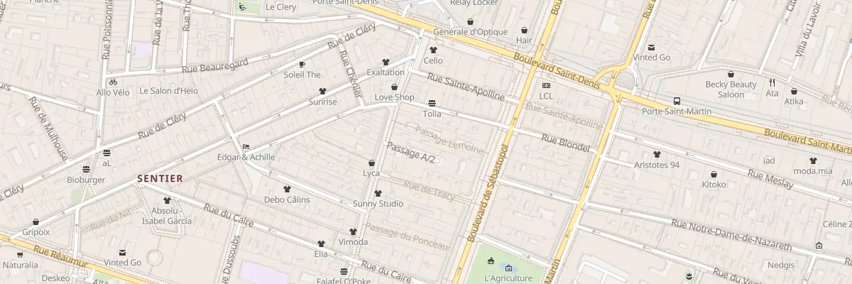 Plan du 228 Rue Saint-Denis à Paris 2e Arrondissement